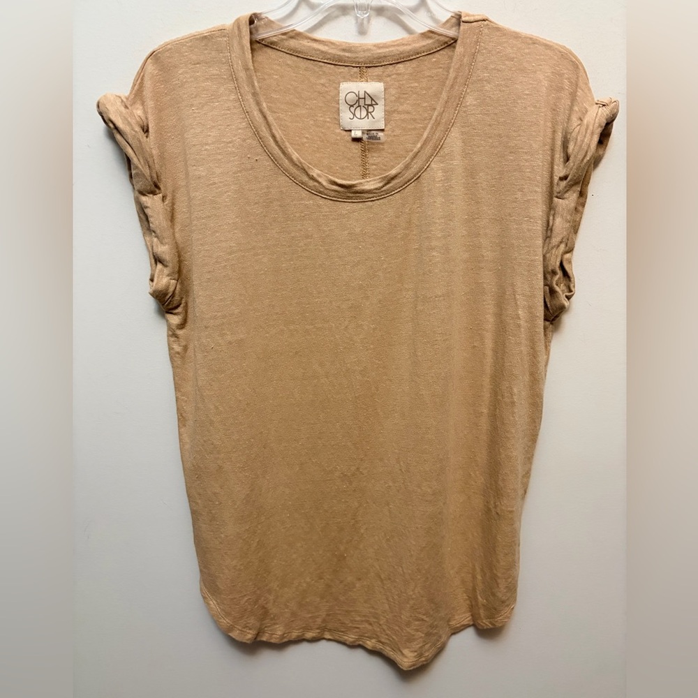 CHASER Linen Short Sleeve T-Shirt